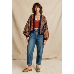 Free People We The Free Barrel Jeans Medium Dirty Wash 24 Cotton Juniors